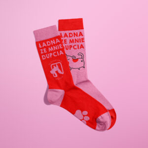 Skarpetki długie - EMOCJE - Ładna ze mnie dupcia
