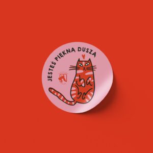 Naklejka - JESTEŚ PIĘKNĄ DUSZĄ