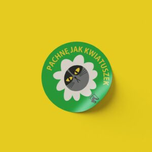 Naklejka - PACHNĘ JAK KWIATUSZEK