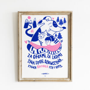 Plakat - Za górami, za lasami żyła sobie dziewczyna...