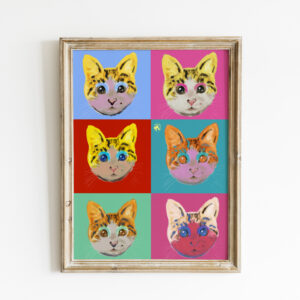 Plakat - Koci pop art